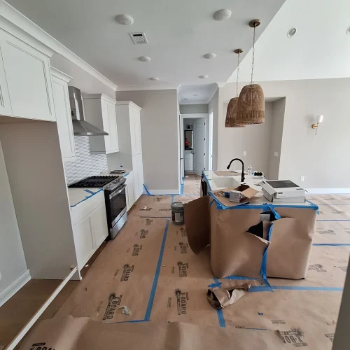 Kitchen post-construction cleaning in Auburn Alabama