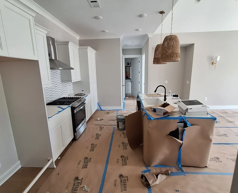 Kitchen post-construction cleaning in Auburn Alabama